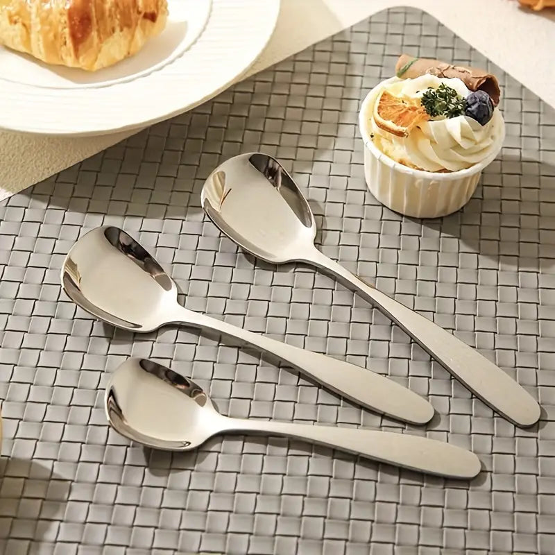 LuxeSpoon™ Cucharas Cuadradas de Acero Inoxidable (2 Unidades)