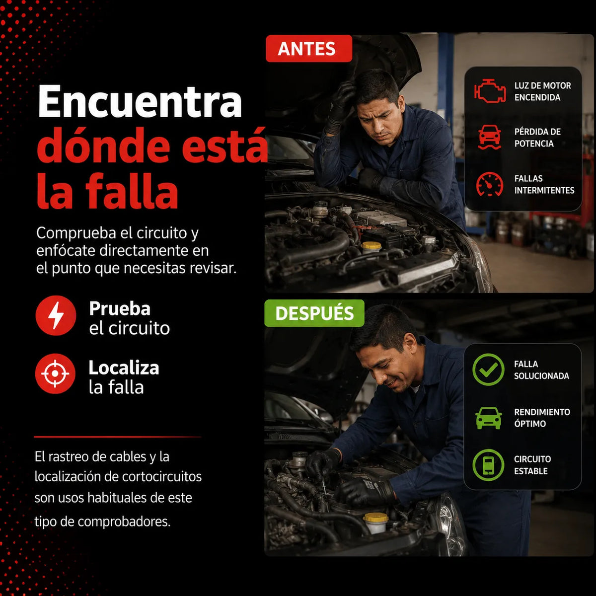 TestCarPro™ Comprobador de circuitos automotrices UPSELL