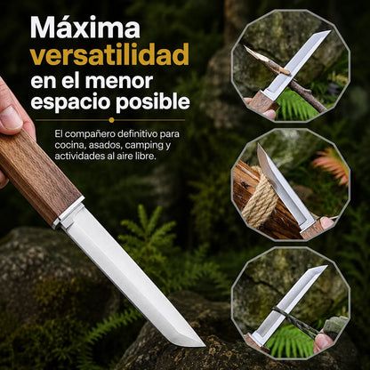 DualEdgepro™ Juego de Cuchillos Dobles 2 en 1 con Mango de Madera🗡️