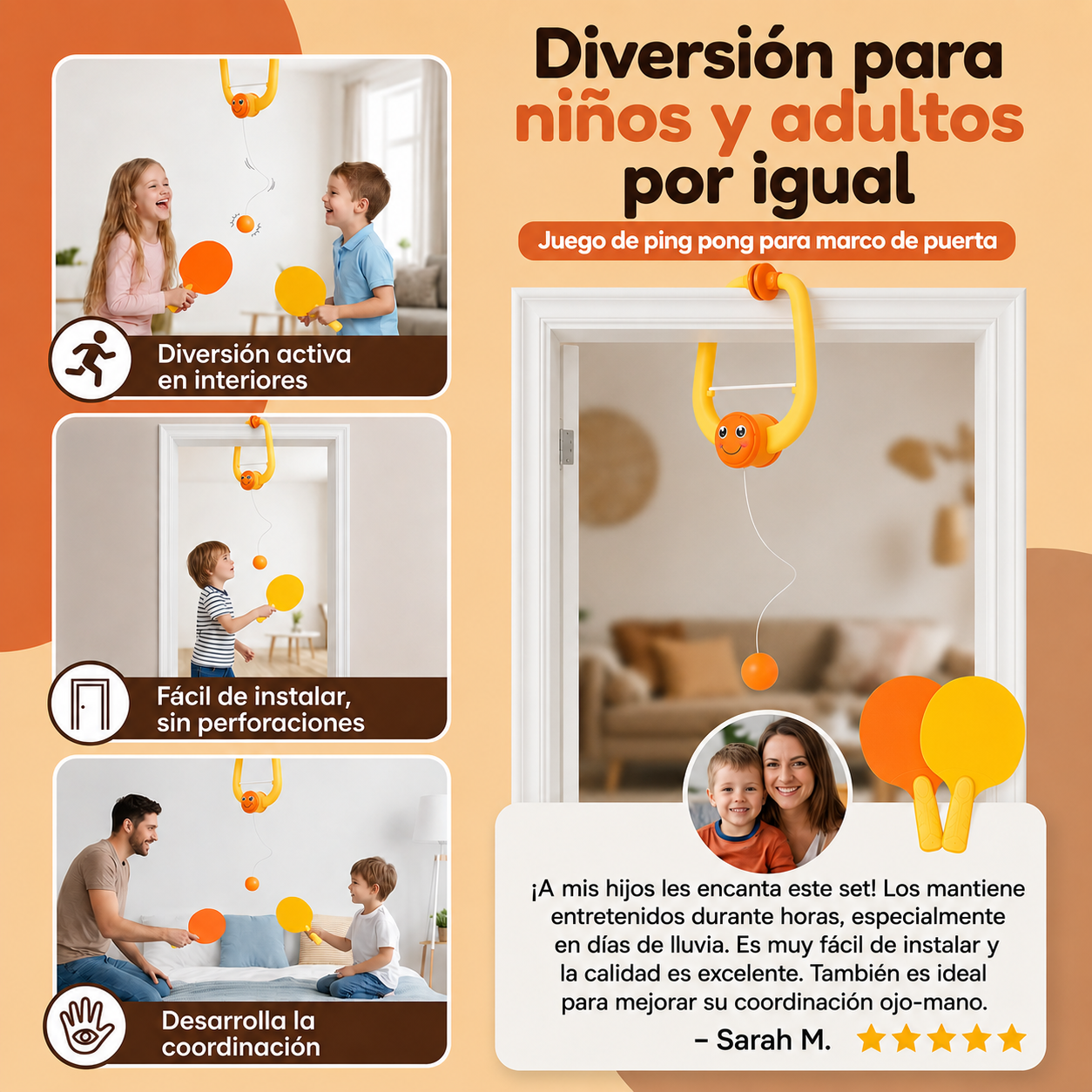 🏓Pong Pro™ Juego de Pingpong-Colgante