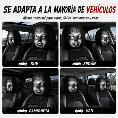 HorrorHead™ Fundas Aterradoras para Cabeceros de carro💀🚗
