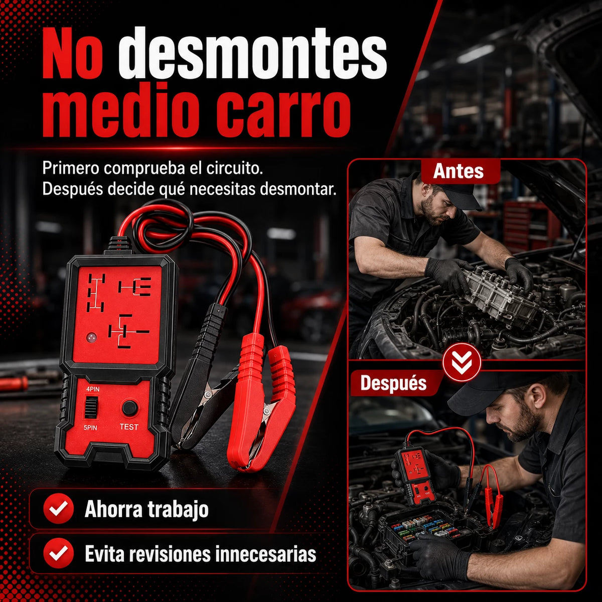 TestCarPro™ Comprobador de circuitos automotrices UPSELL