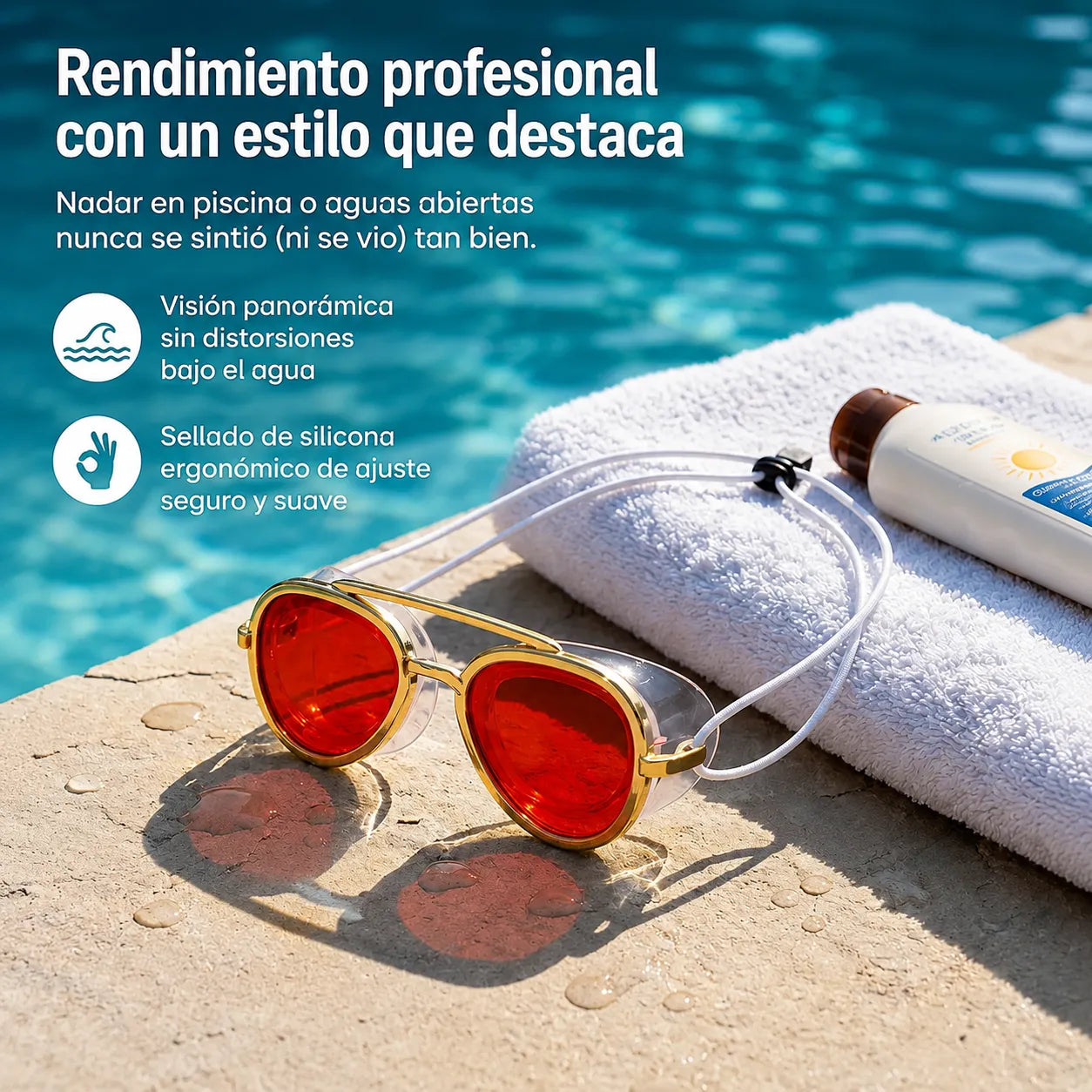 🤿 SwimAviator Pro™ Gafas de Natación Estilo Aviador UV400✨
