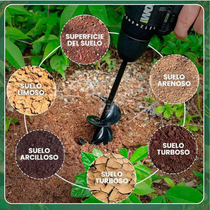 GroundDrill™ Perforador de Tierra para Taladro