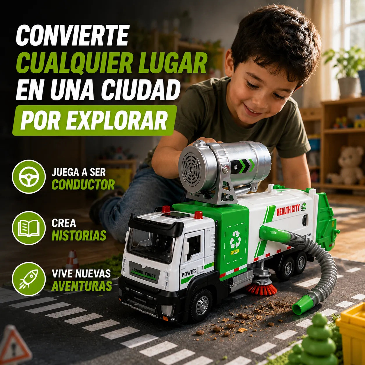 TruckMission FX™ Camión de Limpieza Interactivo