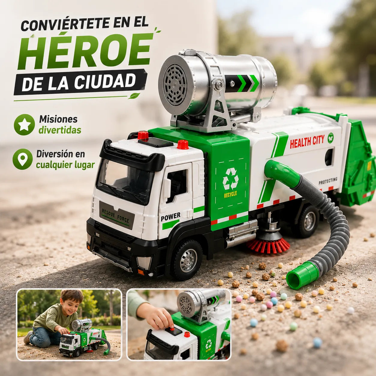 TruckMission FX™ Camión de Limpieza Interactivo