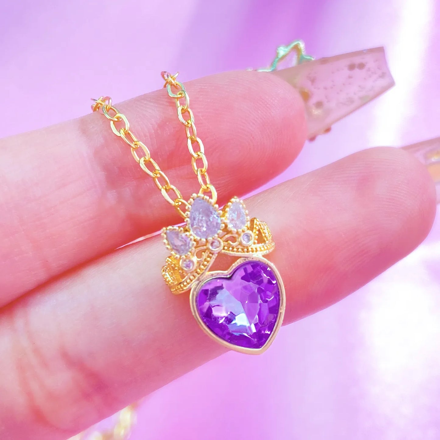 Collar Princesa Rapunzel + Tarjeta y Caja de Regalo