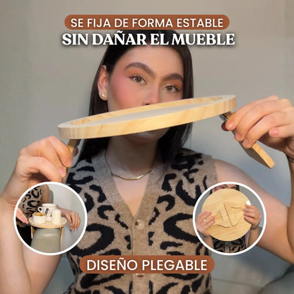ComfyHold™ Bandeja Plegable de Madera