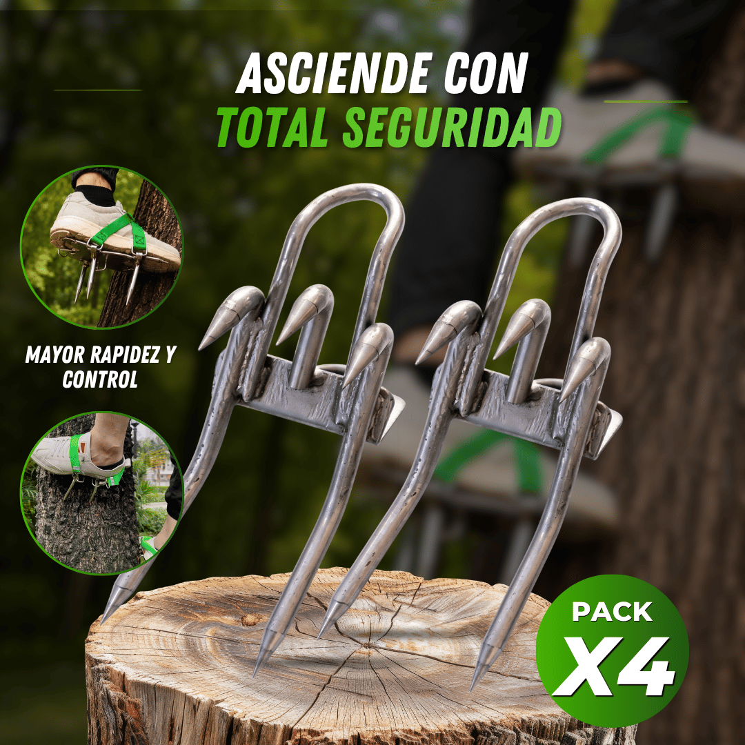 TreeClaw™ Garras Trepadoras de Árboles Pack x4