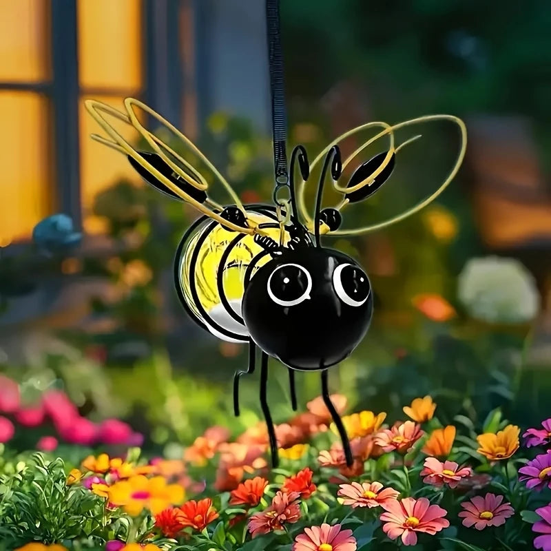 GlowBee™ Lámpara solar colgante de abeja  (2 unidades)