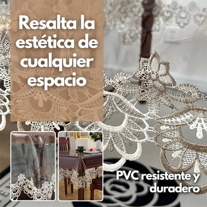 LuxeCover™ Mantel Transparente Lavable