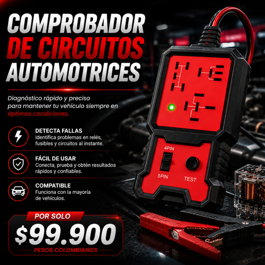 Comprobador de circuitos para autos