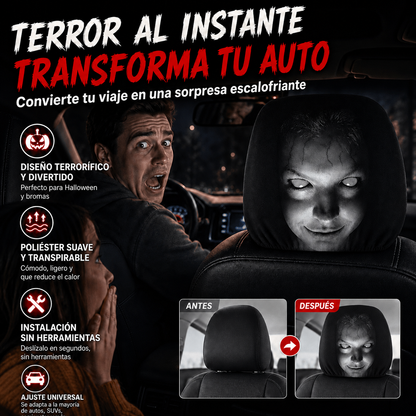 HorrorHead™ Fundas Aterradoras para Cabeceros de carro💀🚗