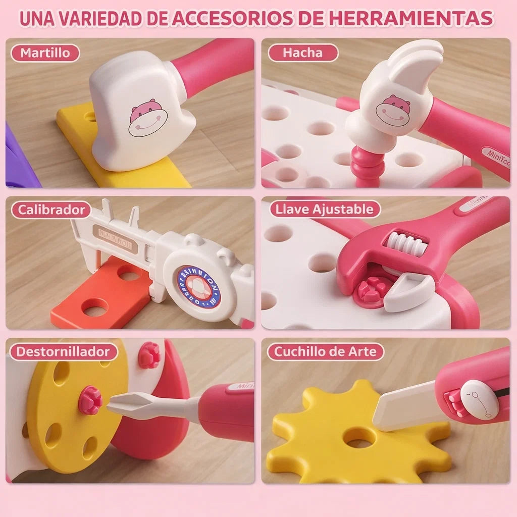KidBuilder™ Set de Herramientas Montessori (92 Piezas)