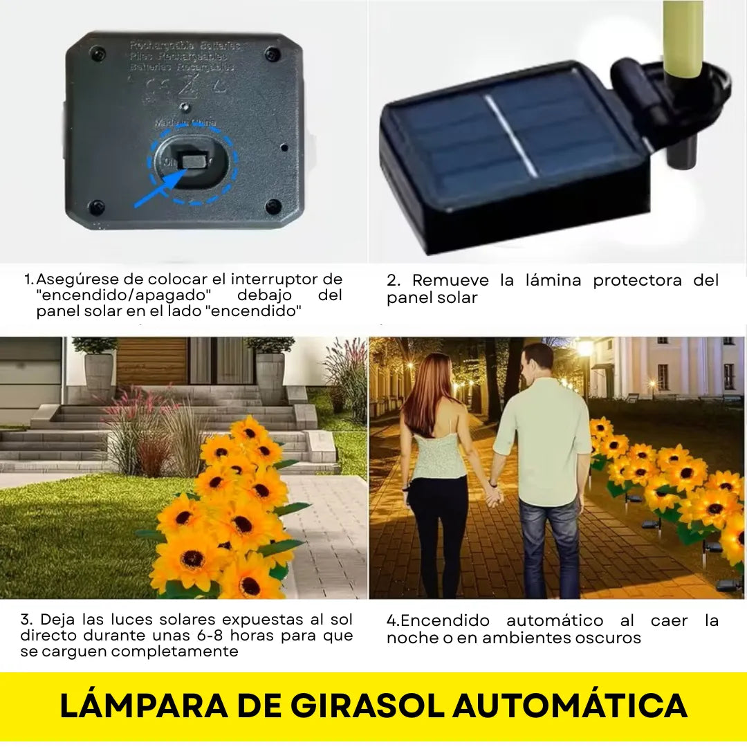 GardenGlow™ Farol de Girasol para Jardín UPSELL