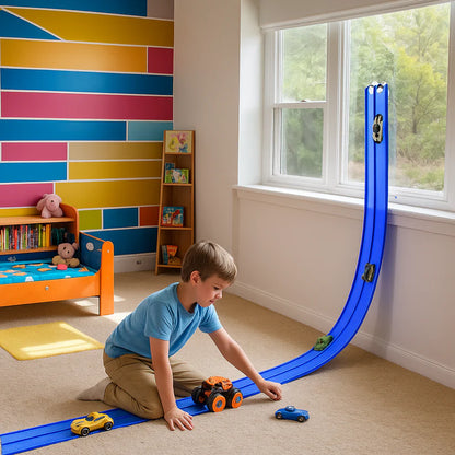 MagicTrack™ Pista de Carreras Flexible INCLUYE 4 MINI CARROS