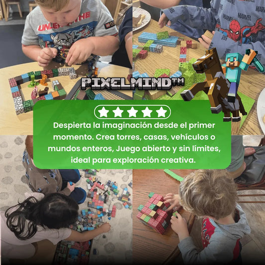 PixelsMind™  Bloques de Píxeles Magnéticos 🎄